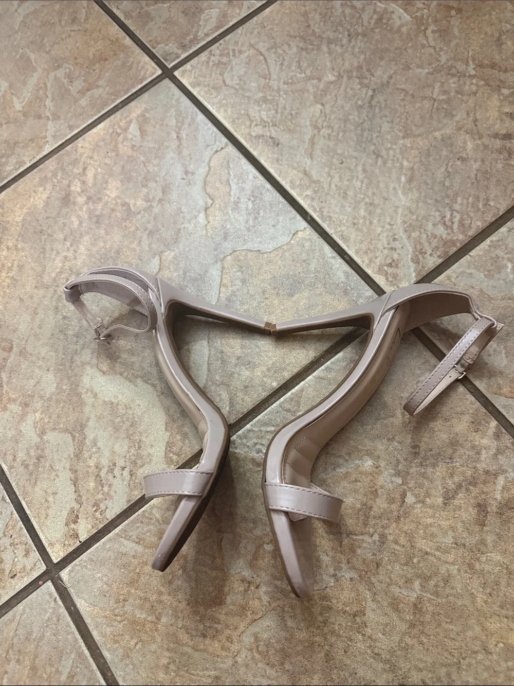 Lulu's Blush Nude Ankle-Strap Heeled Sandals